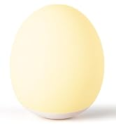 AuroraNiteBeam Night Light for Kids,Egg Night Light for Baby Nursery, 7 Colors Changing &30-Min T...