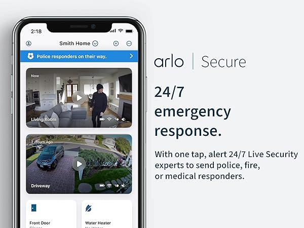 Arlo Secure - Emergency Response