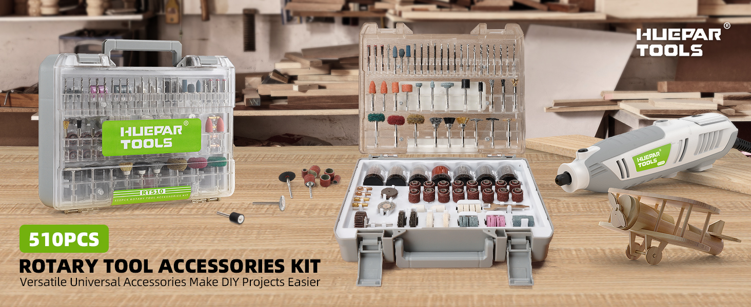 Huepar Tools RT510 Rotary Tool Accessories Kit