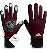 Bruvoalon Winter Gloves for Women & Men, 3M Thermal Insulation, Lycra Fabric, Touchscreen, Anti-Slip
