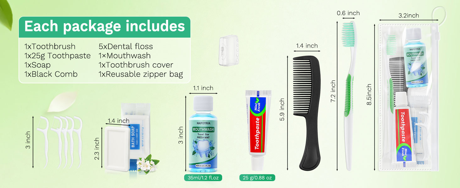 Disposable Toothbrushes set