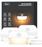 ZISUYU 3-Pack Rechargable Motion Detectors LED Night Lights
