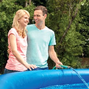 Fill pool with water, and enjoy!