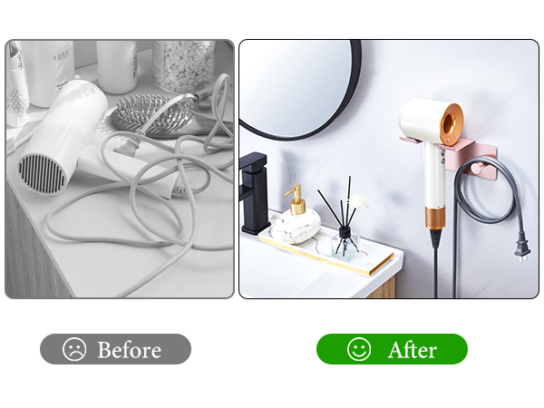 Hair Dryer Holder Wall Mounted