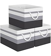 StorageTastic Collapsible Storage Basket - Large Storage Boxes With Rope Handles, Clothes Organiz...