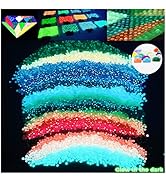 Glow in the Dark Diamond Painting Beads for Diamond Dots Accessories, 20 Colors Square Diamond Pa...