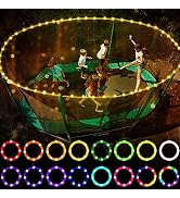 Waybelive LED Trampoline Lights, Trampoline Rim LED Light for 12Ft Trampoline Remote Control, 16 ...