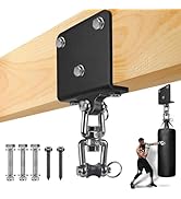 Punching Bag Hanger for Heavy Bag Beam Mount Hardware 360° Rotation Boxing Bag Ceiling Mount I-Be...