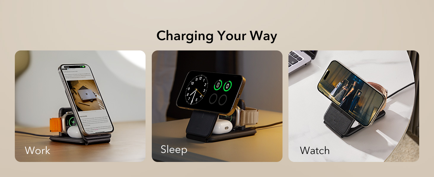 magsafe charger stand 3 in 1