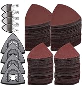 272Pcs Oscillating Tool Sanding Pads Kit 4Pcs Triangle Sanding Pads and 4Pcs Finger Sanding Pad 1...