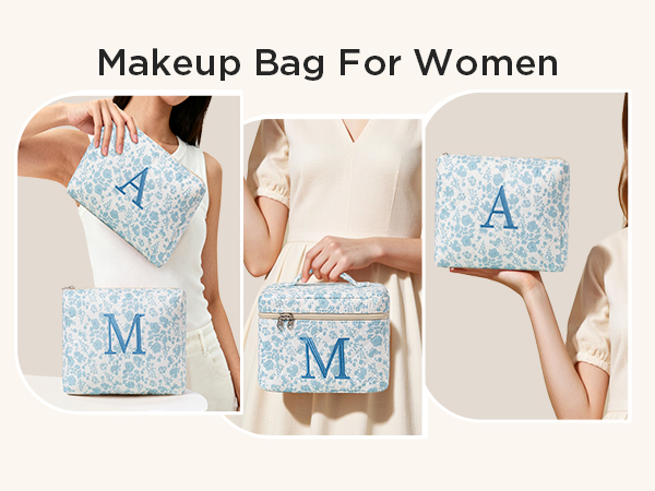 Quilted Makeup Bag