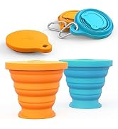 IYYI Collapsible Cup for Traveling, Silicone Camping Cup, Foldable Cup with Lid, Portable Cup for...