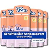 Dry Idea Gel Deodorant & Antiperspirant for Women - Hypoallergenic for Sensitive Skin, 2X Longer ...
