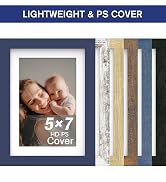 An&He 6x8 inch Picture Frame, Blue Simple Photo Frame for Decorative Artwork, Suitable for Tablet...