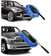 YeewayVeh Car Duster Kit, 2 Pack Car Dust Brush Set with Microfiber Pollen Dusters Scratch Free, ...