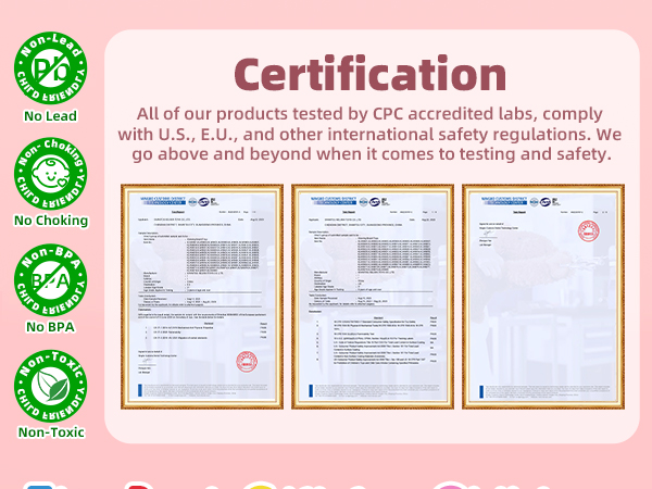 Safety Certified: Lead & BPA Free
