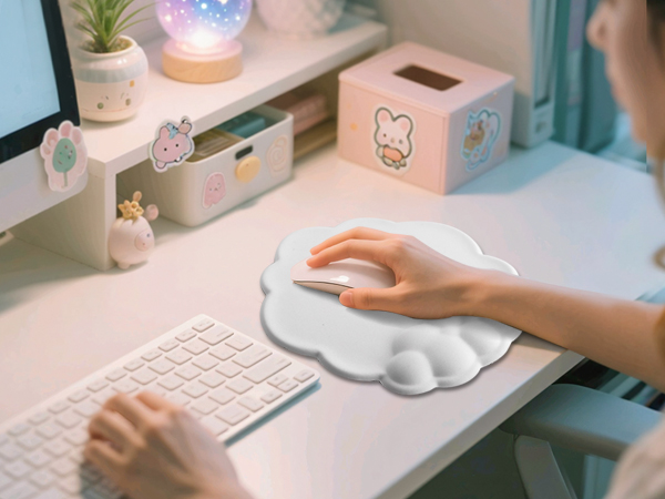 Cloud shape Mousepad with Wrist Support