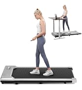 THAILE Walking Pad Treadmill Under Desk, Treadmills for Home Portable Mini Treadmill with Remote ...