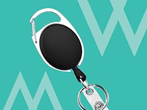 2 Pack ID Badge Holder With Clip Badge Reels