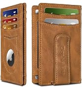 Double Bus Slim Wallet for Men Credit Card Holder Wallet RFID Blocking Bifold Mens Slim Wallet,Th...
