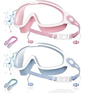 Aegend New Adult Wide View Swim Goggles, Anti-Fog/UV No Leak Swimming Goggles with Ear Plugs for ...