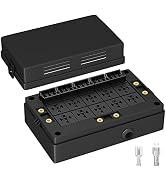 DAIERTEK Fuse Relay Box 12V Automotive 10 Slots Bosch Style Relay Holder 15 Slots ATC/ATO Fuse Ho...