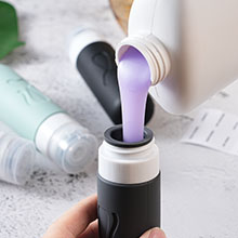 travel size toiletries bottles