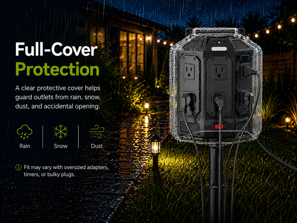 outdoor timer outlet stake