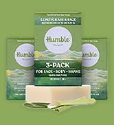 Humble Natural Bar Soap, Lemongrass & Sage - Cold Processed Face & Body Soap Bar with Essential O...
