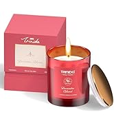TRINIDa Aromatherapy Candle – Soy Candles Non Toxic with Pink Crystal, Natural Soy Wax Candles fo...