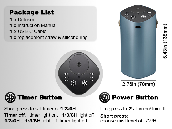 rechargeable diffuser