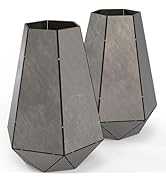 WelderElite Welding Coupons Vases 2-Set,17 Gauge Welding Practice Kits, 304 Stainless Steel Plate...