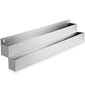 GRIDMANN 42-inch Double Tier Speed Rail - Stainless Steel Liquor Bottle Holder Rack for Bars