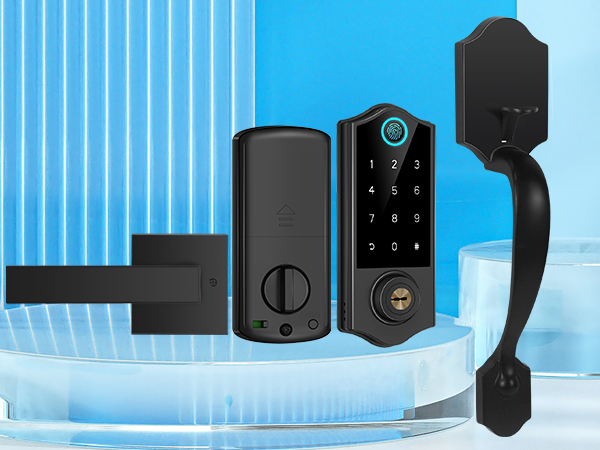 keypad door lock with handle