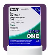 Rugby Clear Nicotine Patches - Transdermal System Patch - Smoking or Vaping Quitting Aid - Step 1...