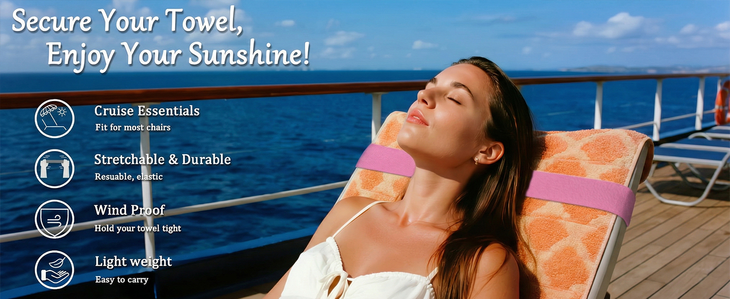 towel bands for cruise chairs towel holders for cruise chairs beach towel clips for cruise essential