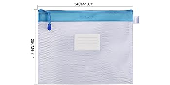 Multipurpose Storage Zipper File Pouch - 4 Colors for Your Choice