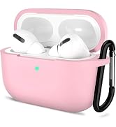 ATUAT for AirPods Pro 1st/2nd Generation Case Cover, Protective Silicone Skin Accessories with Ke...