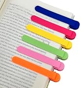 6Pcs Automatic Bookmark, Silicone Smart Book Marks for Reading Women, Men, Kids,Cute Unique Book ...