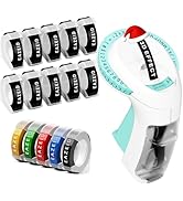 EazeID Embossed Label Maker with 15PK Color Tapes, Retro Embossing Label Maker Manual, 3D Vintage...