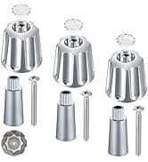 Enhon Faucet Handles, 3 Handle Tub Trim Set Compatible with Gerber Faucet Knob Handle Bathtub Sho...