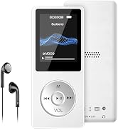 MP3 Player with Bluetooth 5.0, 1.8 inch Screen Portable Music Player with HD Speaker, HiFi Music ...
