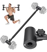 Kipika Adjustable Dumbbell to Barbell Converter - EZ Curling Bar Adapter - Versatile Weightliftin...