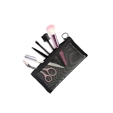 pencil case mesh bag pouch bags pouch makeup cosmetic zipper closeed seethrough clear set