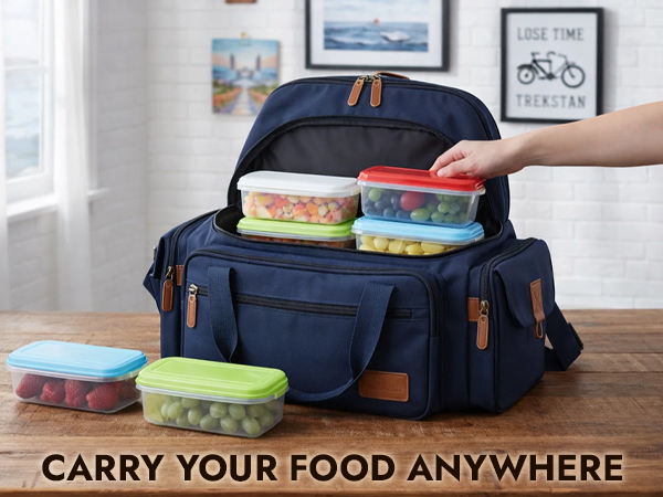 Freezer,Food,Small,Plastic Portion,Leftovers,Spices,Soup,Stackable, Leakproof,Microwave,Containers