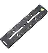 180MM Quick Release Plate with Double Arca Dovetails Precision rail with bubble Level & precision...