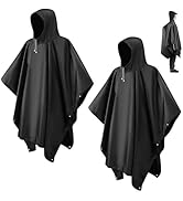 CHGANG Rain Ponchos for Adults, Reusable Ponchos for Men Women, Waterproof EVA Lightweight Rain C...