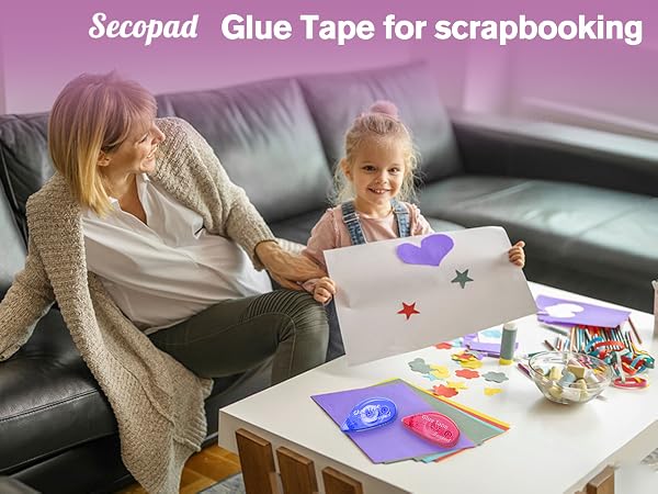 Glue tape for scrapbooking
