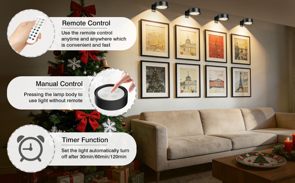 magnetic rechargeable led lights living room wall art picture lights wall lights battery hallway