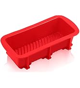 ANAEAT Silicone Bread and Loaf Pans, Non-stick loaf pans - Just PoP Out! Flexible Silicone Baking...